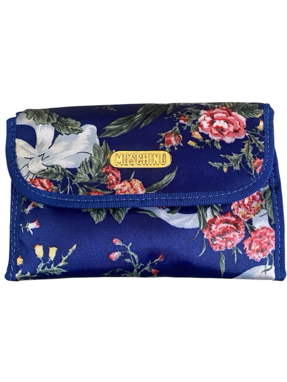Moschino Franco Panini vintage floral nylon wallet